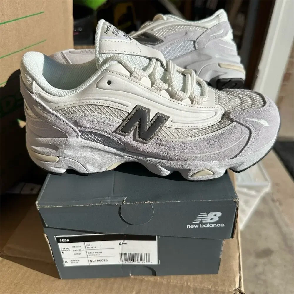 New Balance 1000 Womens Sneakers Gray White Retro Y2K Running Size 7.5